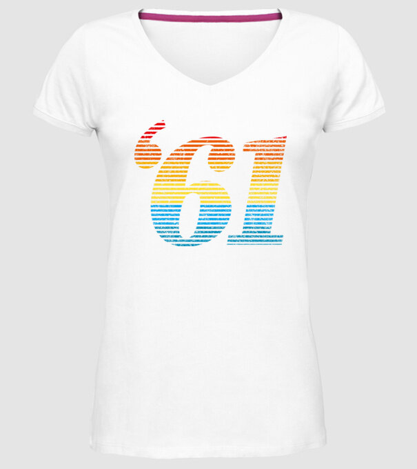 Retro Birthday 1961 model alb pe tricou