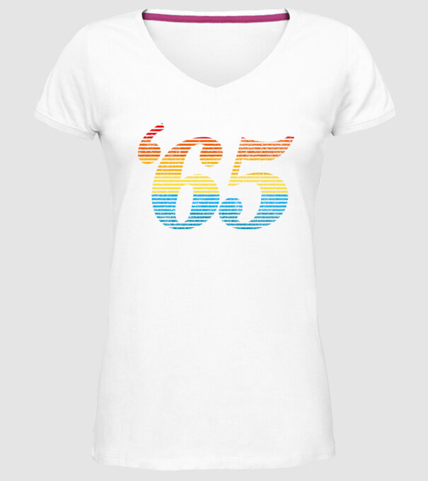 Retro Birthday 1965 model alb pe tricou