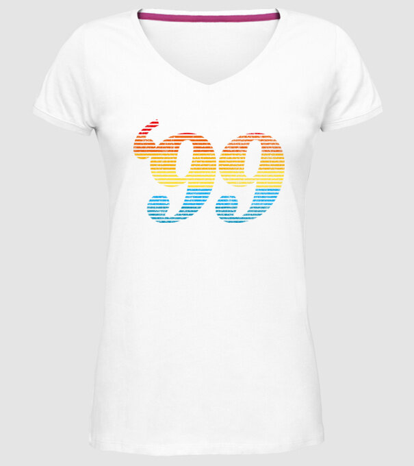 Retro Birthday 1999 model alb pe tricou