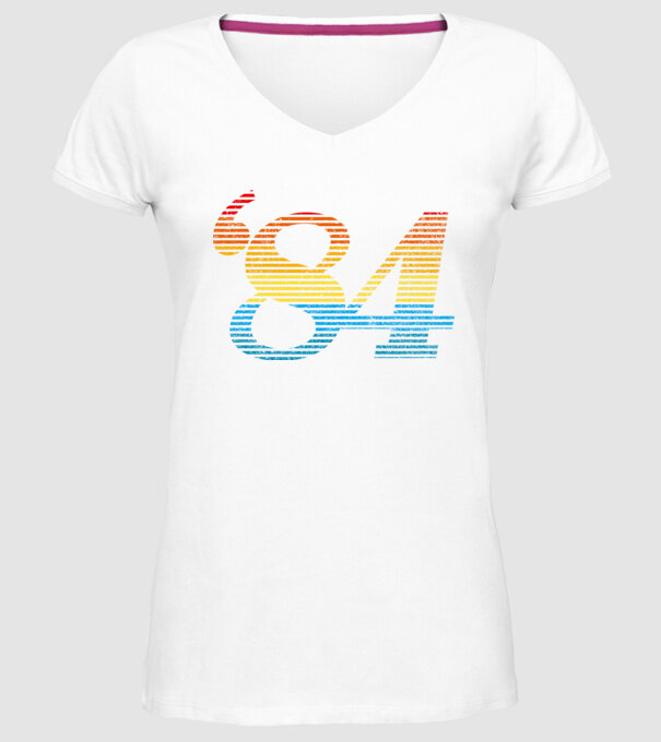 Retro Birthday 1984 model alb pe tricou