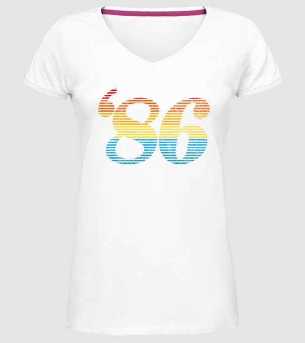 Retro Birthday 1986 model alb pe tricou