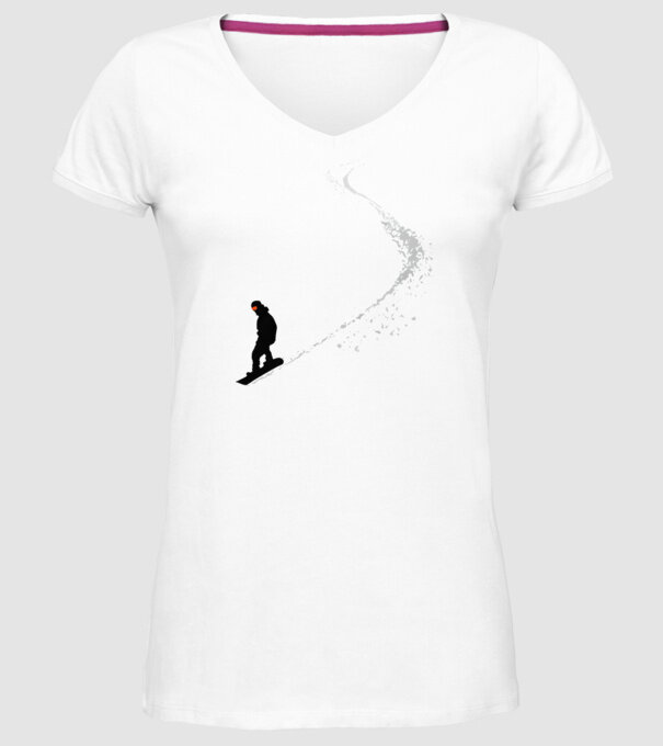 Slope Pantă model alb pe tricou