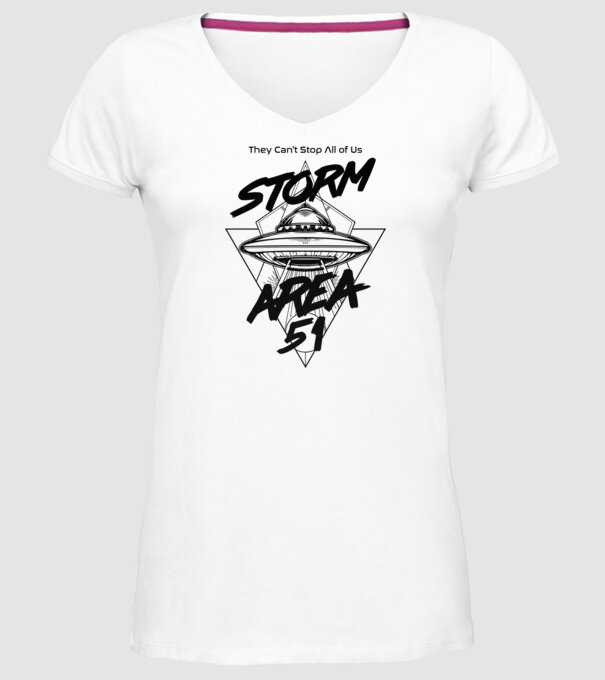 storm area ufo black model alb pe tricou