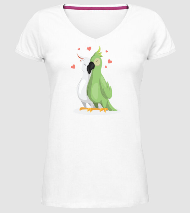 LENEȘI ÎNDRĂGOSTIȚI model alb pe tricou