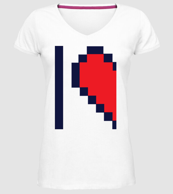 Dragoste model alb pe tricou