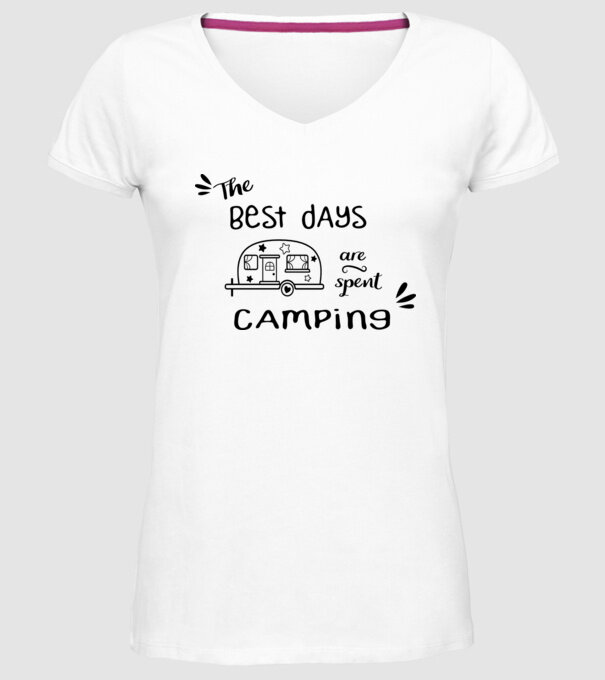 The best days model alb pe tricou