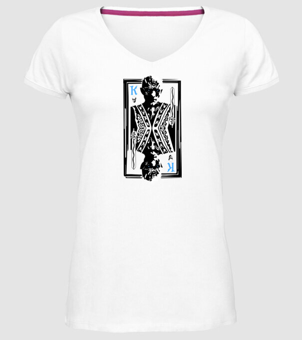 The Winter King model alb pe tricou