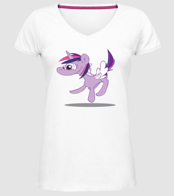 ugly my little pony model alb pe tricou