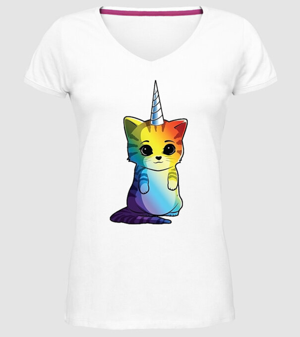Unicat model alb pe tricou