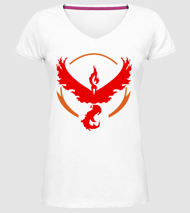 Valor team logo model alb pe tricou
