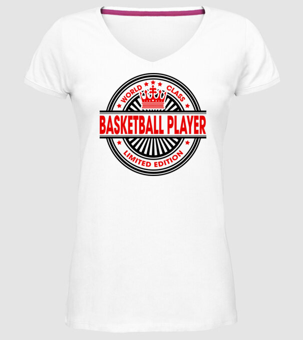 World class BACHETBALIST model alb pe tricou