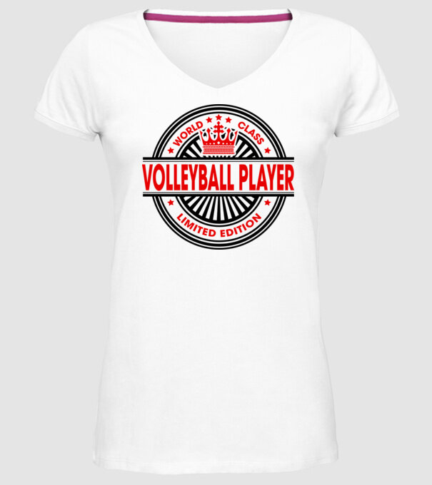 World class VOLEIBALIST model alb pe tricou