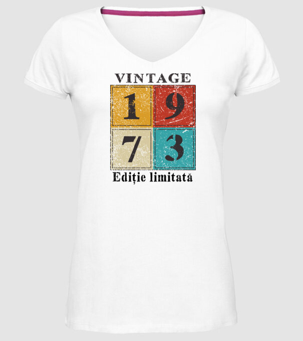 1973 - Ediție limitată model alb pe tricou