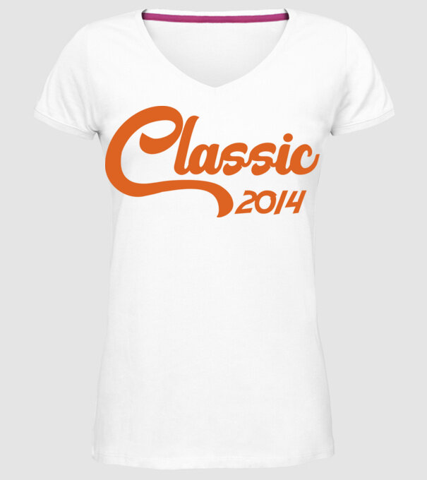 2014 Classic model alb pe tricou