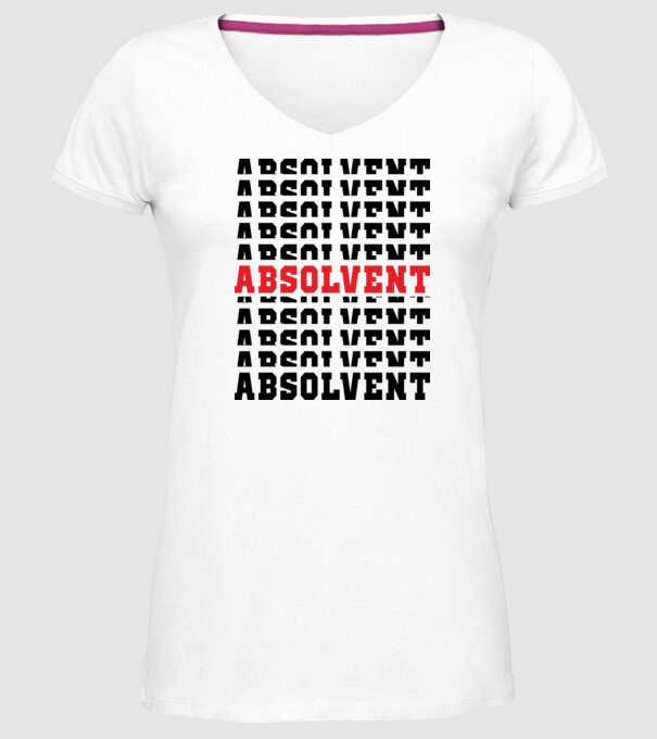 absolvent 2022 model alb pe tricou