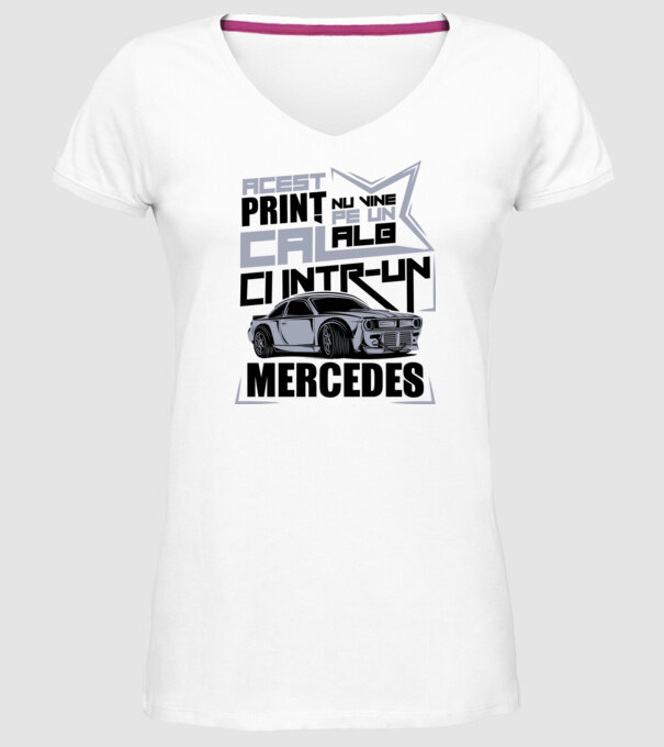 Acest prinț nu vine pe un cal alb, ci într-un Mercedes model alb pe tricou