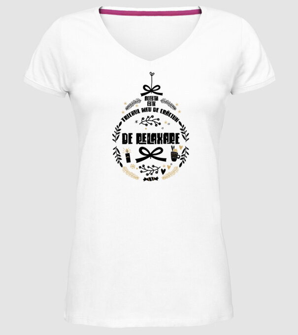 acesta este tricoul meu de Crăciun_ de relaxare model alb pe tricou