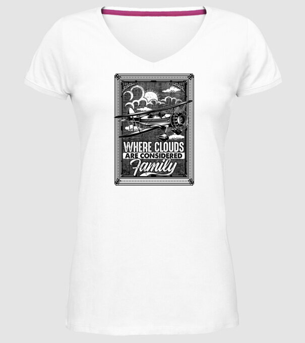 Avioane model alb pe tricou