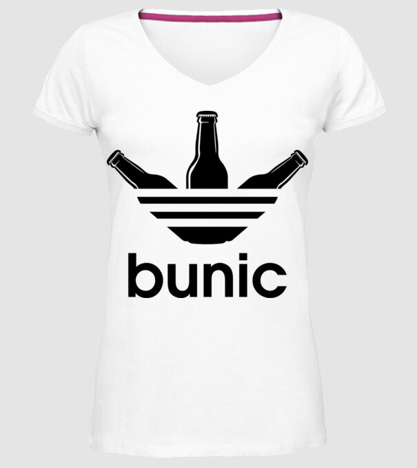 Bunicdidas model alb pe tricou