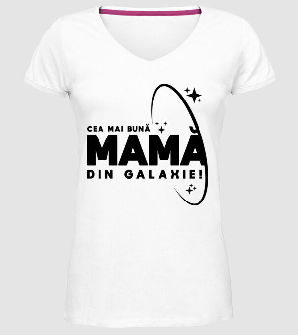 Cea mai bună bunică din Galaxie! model alb pe tricou