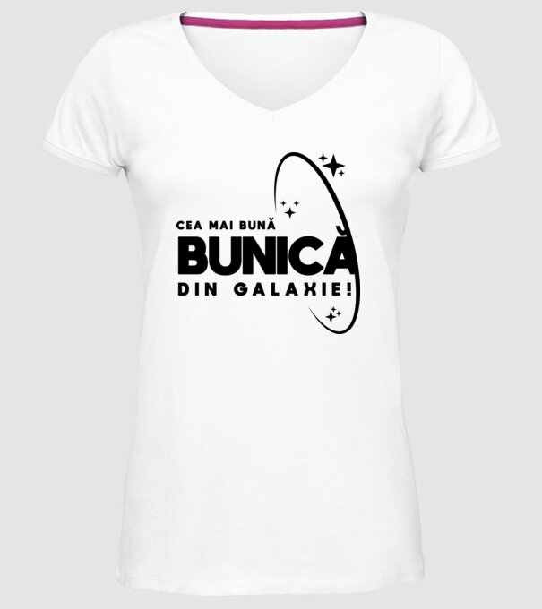 Cea mai bună mamă din Galaxie! model alb pe tricou