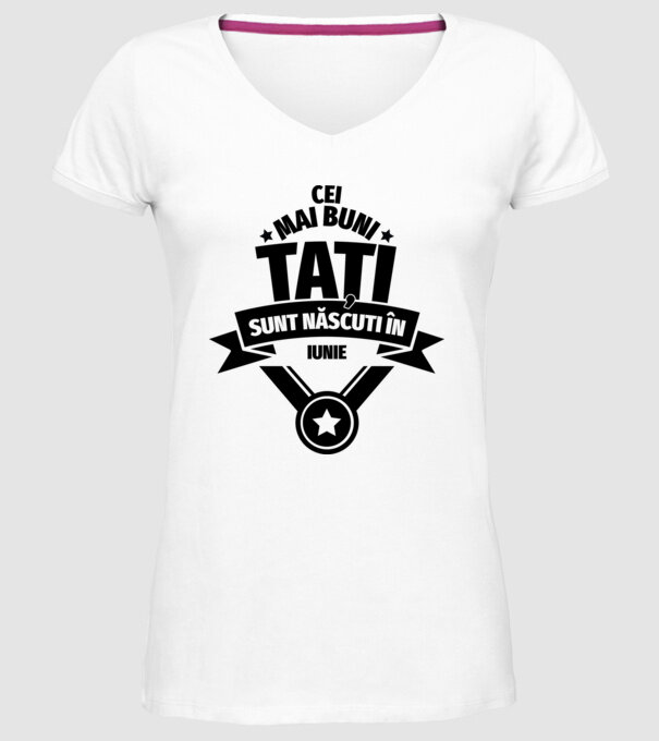 Cei mai buni Tați sunt născuți în martie. model alb pe tricou