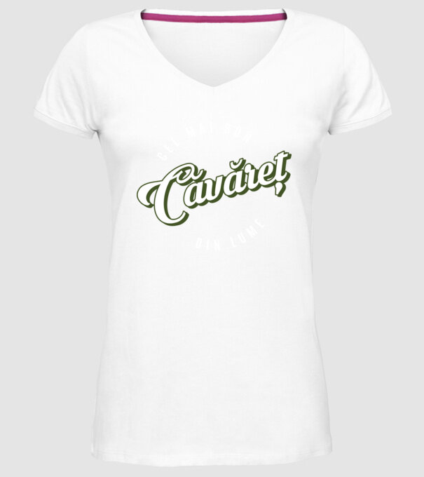Cel mai bun Căvăret din lume model alb pe tricou