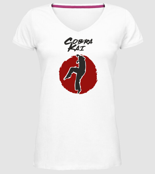cobra kai larusso model alb pe tricou