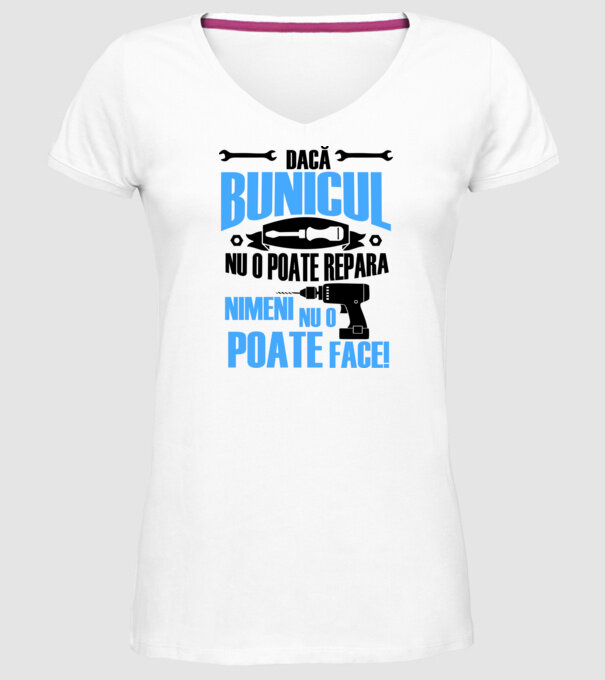 Dacă bunicul nu o poate repara, nimeni nu o poate face model alb pe tricou