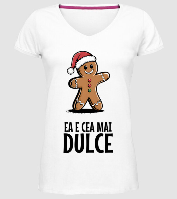 Ea e cea mai dulce alb model alb pe tricou