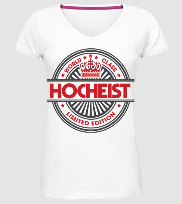 hocheist model alb pe tricou