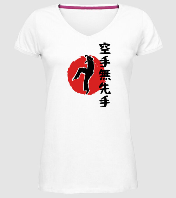 Larusso training japan model alb pe tricou