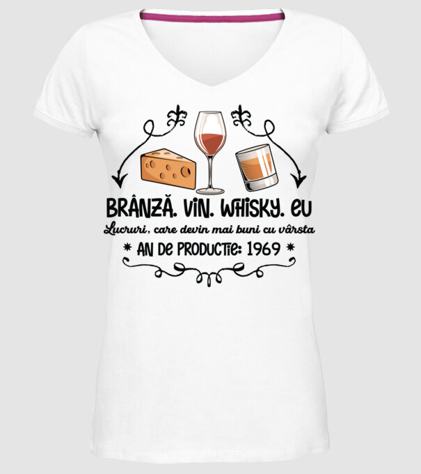 Lucruri, care devin mai buni cu vârsta 1969 55 de ani model alb pe tricou