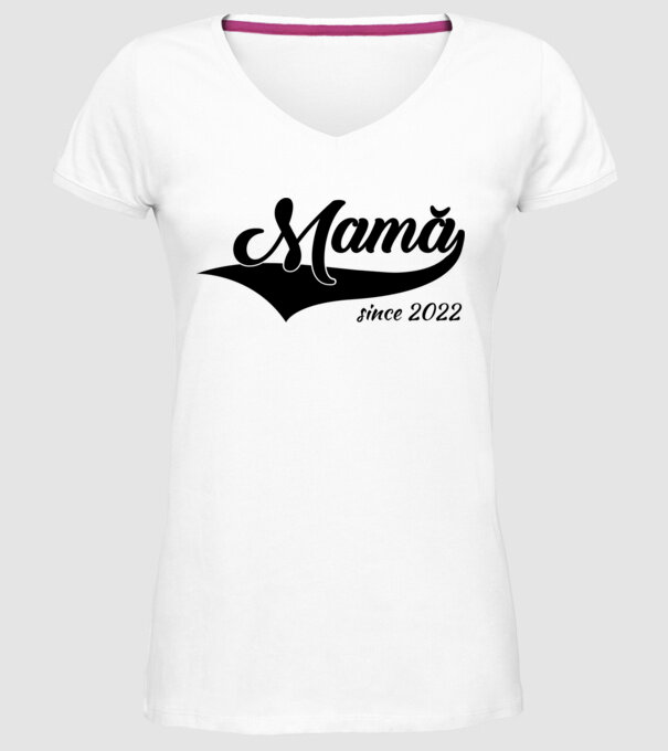 Mamă since 2022 model alb pe tricou