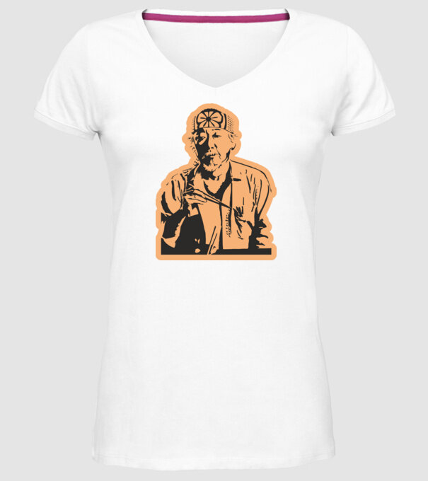Mister miyagi cobra kai model alb pe tricou