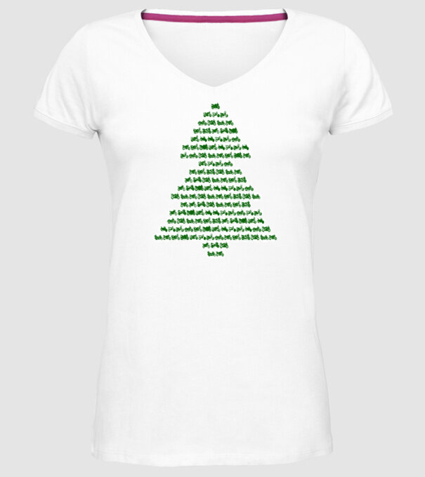motorbike christtmas tree model alb pe tricou