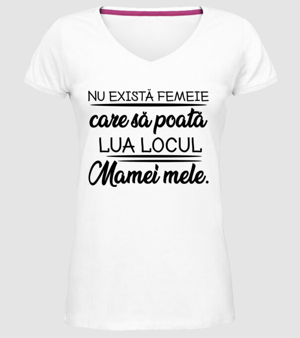 Nu exista femeie model alb pe tricou