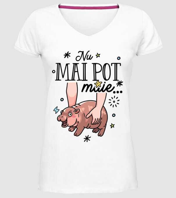 Nu mai pot muie... model alb pe tricou