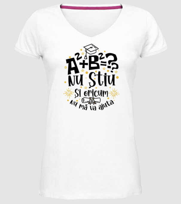 Nu știu, și oricum nu mă va ajuta model alb pe tricou