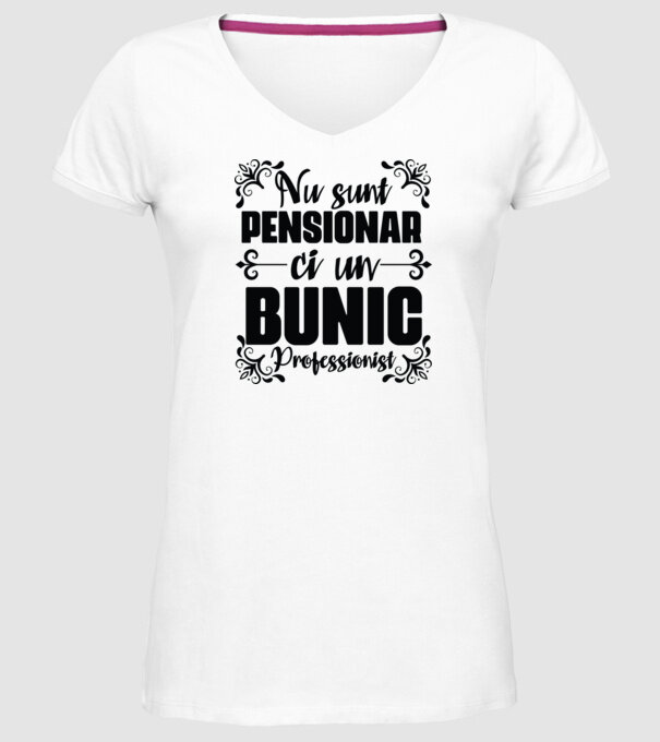 Nu sunt_pensionar, ci un bunic profesionist model alb pe tricou