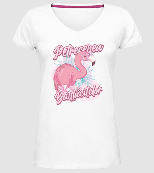 petrecerea burlăcitelor model alb pe tricou