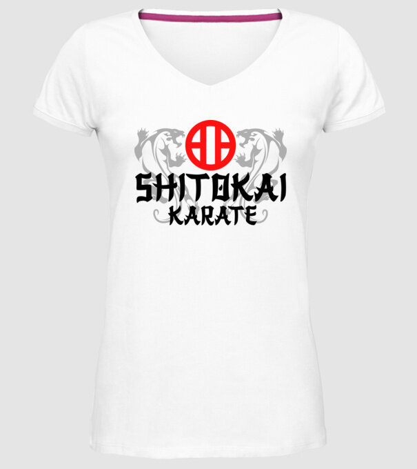 Shitokai Karate model alb pe tricou
