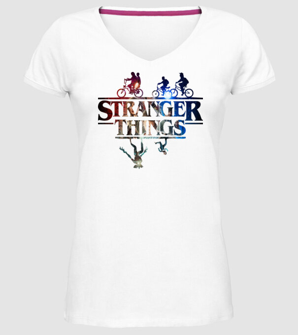 stranger things quote poster2 model alb pe tricou