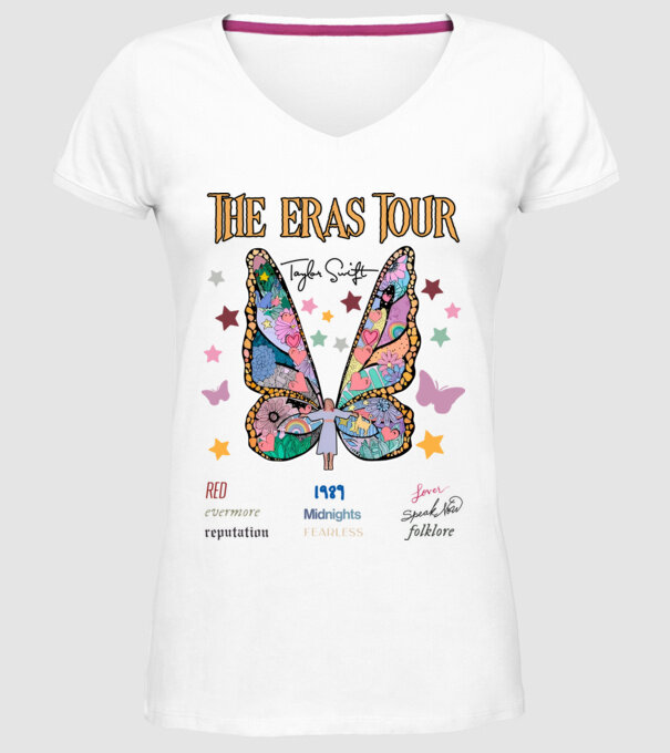 Taylor Swift eras fairy model alb pe tricou