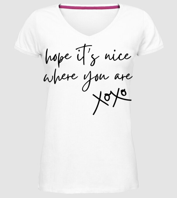 Taylor Swift hope its nice where you are model alb pe tricou