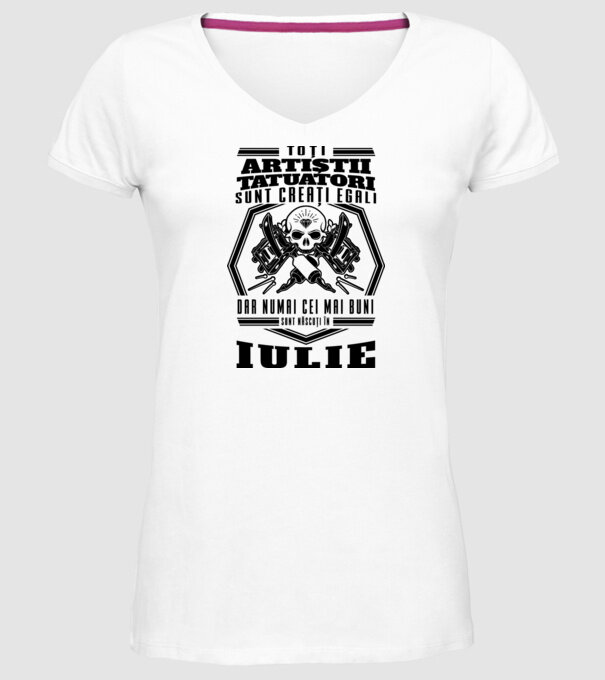 Toți artiștii tatuatori sunt creați egali iulie model alb pe tricou