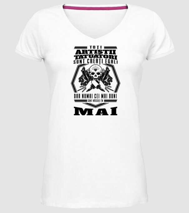 Toți artiștii tatuatori sunt creați egali mai model alb pe tricou