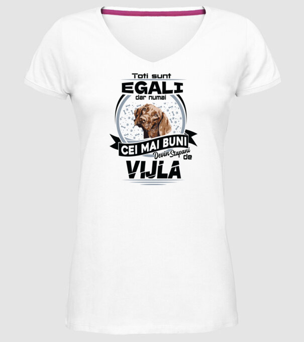 Toți sunt egali, dar numai cei mai buni devin stăpâni de vijla model alb pe tricou
