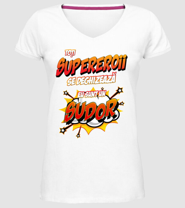 Toți supereroii se deghizează, eu sunt un sudor model alb pe tricou
