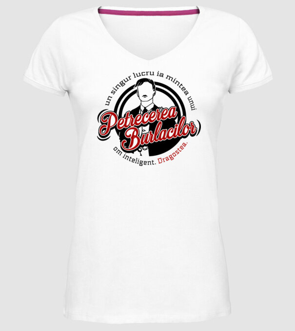 Un singur lucru ia mintea unui om inteligent model alb pe tricou